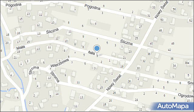 Rybna, Mała, 3, mapa Rybna