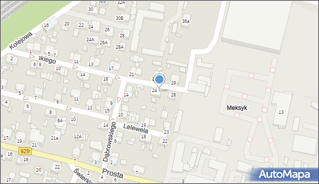 Rybnik, Mażewskiego Władysława, mjr., 26, mapa Rybnika