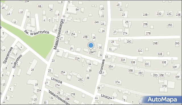 Rybnik, Małachowskiego Stanisława, 19A, mapa Rybnika