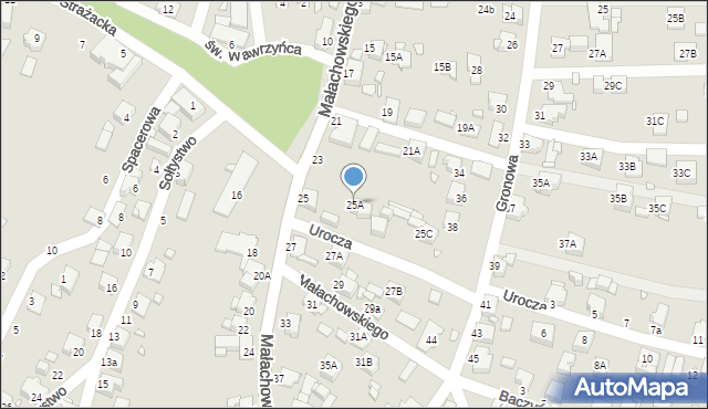 Rybnik, Małachowskiego Stanisława, 25A, mapa Rybnika