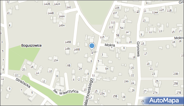 Rybnik, Małachowskiego Stanisława, 4, mapa Rybnika