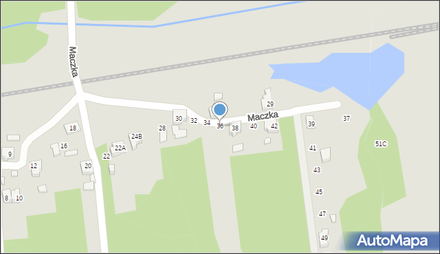 Rydułtowy, Maczka Stanisława, gen., 36, mapa Rydułtowy