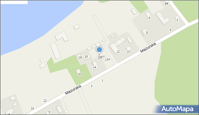 Rydzewo, Mazurska, 12b, mapa Rydzewo