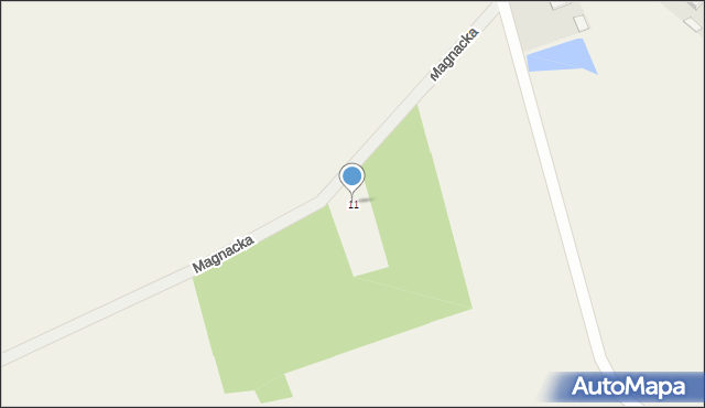 Rykoszyn, Magnacka, 11, mapa Rykoszyn
