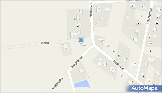 Rykoszyn, Magnacka, 2, mapa Rykoszyn