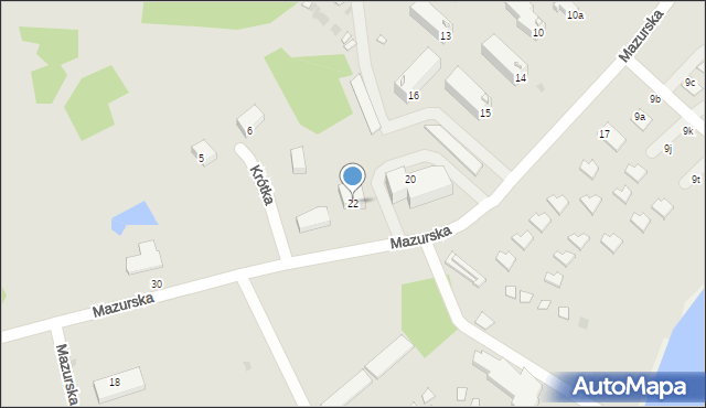 Ryn, Mazurska, 22, mapa Ryn