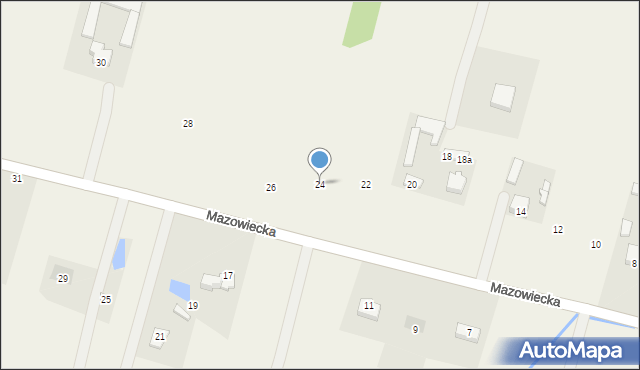 Rzakta, Mazowiecka, 24, mapa Rzakta