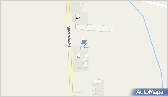 Rzeczyca, Mazowiecka, 10, mapa Rzeczyca