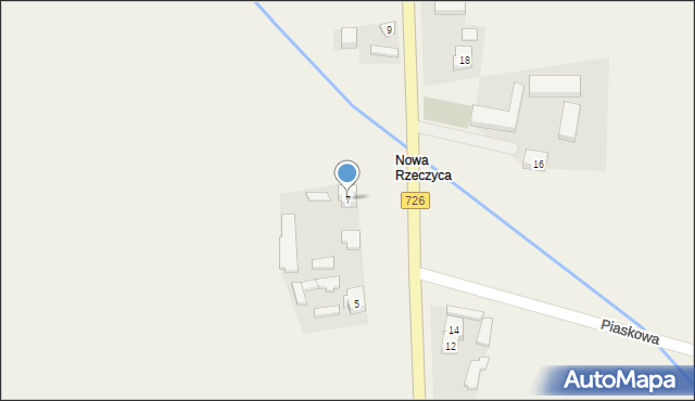 Rzeczyca, Mazowiecka, 7, mapa Rzeczyca