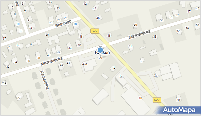 Rzekuń, Mazowiecka, 29, mapa Rzekuń