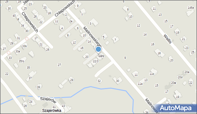 Rzeszów, Malinowskiego Romana, ks., 22/2, mapa Rzeszów