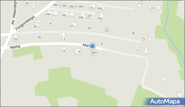 Rzeszów, Marka Wojciecha, 10, mapa Rzeszów