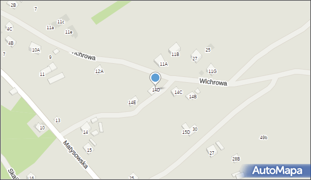 Rzeszów, Matysowska, 14D, mapa Rzeszów