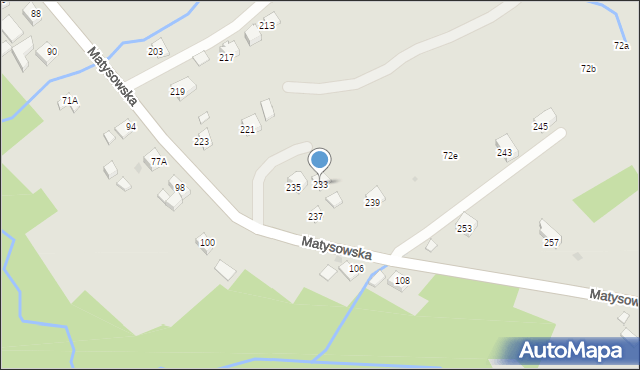 Rzeszów, Matysowska, 233, mapa Rzeszów