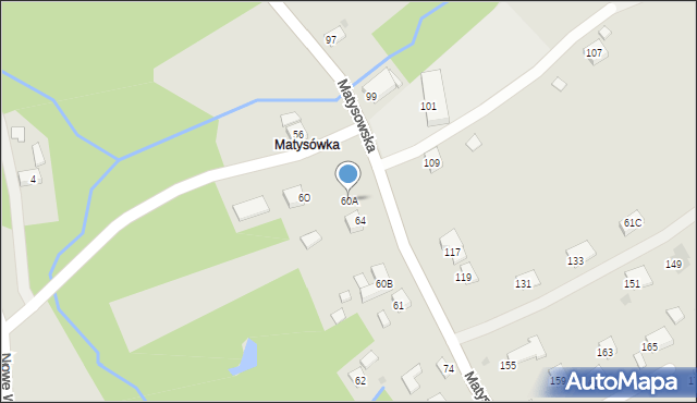 Rzeszów, Matysowska, 60A, mapa Rzeszów