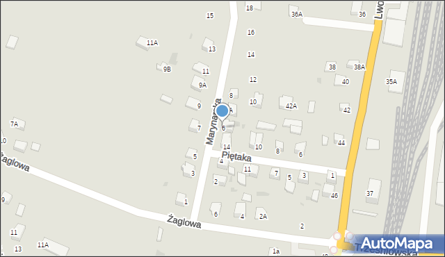 Sandomierz, Marynarska, 6, mapa Sandomierza