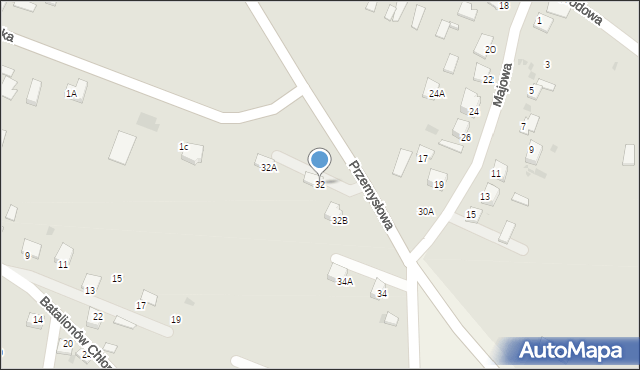 Sędziszów, Majowa, 32, mapa Sędziszów