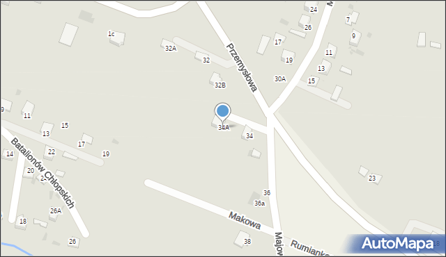 Sędziszów, Majowa, 34A, mapa Sędziszów