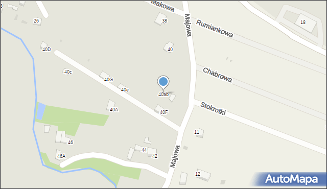 Sędziszów, Majowa, 40ab, mapa Sędziszów