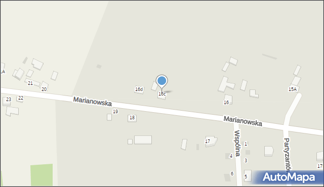 Sędziszów, Marianowska, 16c, mapa Sędziszów