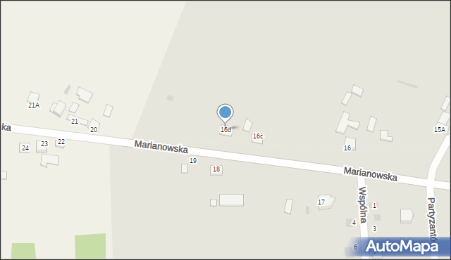 Sędziszów, Marianowska, 16d, mapa Sędziszów