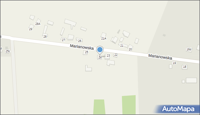 Sędziszów, Marianowska, 24, mapa Sędziszów