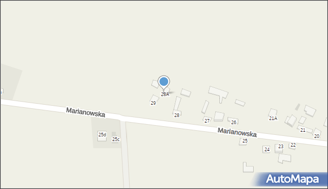 Sędziszów, Marianowska, 28A, mapa Sędziszów