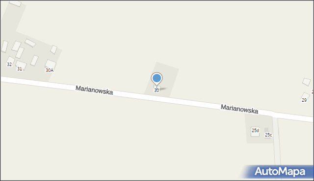 Sędziszów, Marianowska, 30, mapa Sędziszów