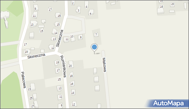 Seroki-Parcela, Makowa, 21, mapa Seroki-Parcela