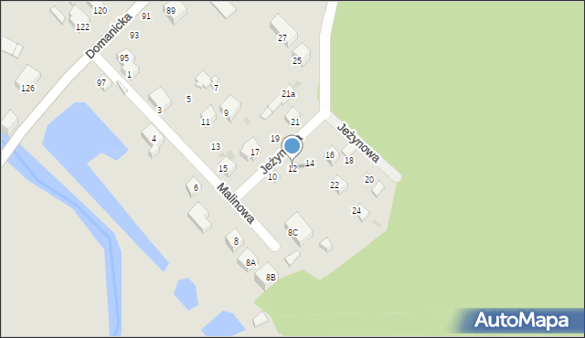 Siedlce, Malinowa, 12, mapa Siedlce