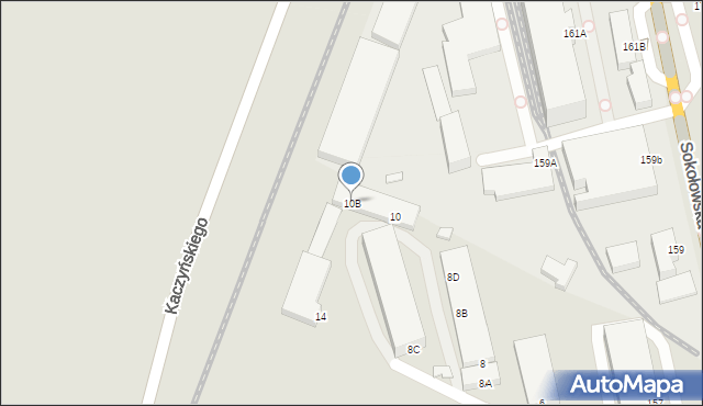 Siedlce, Magazynowa, 10B, mapa Siedlce