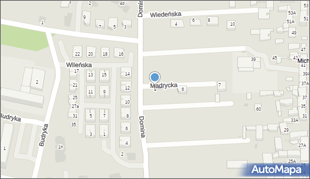 Siemianowice Śląskie, Madrycka, 4, mapa Siemianowice Śląskie