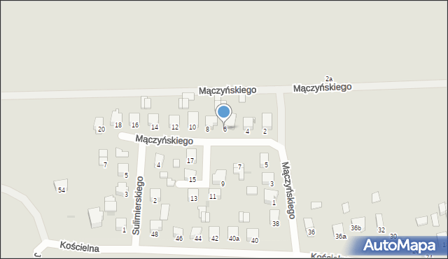 Sieradz, Mączyńskiego Jana, 6, mapa Sieradz