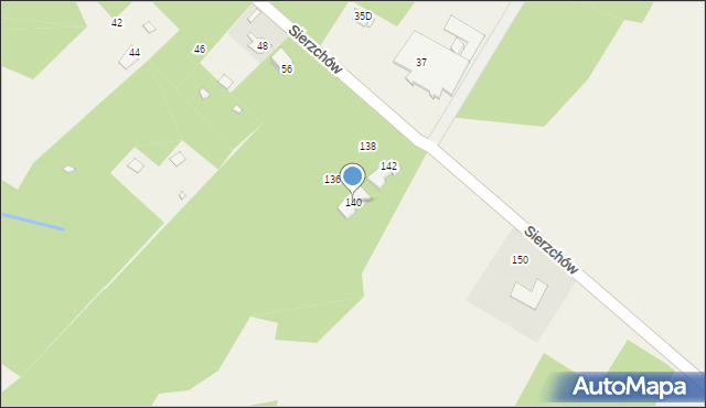 Sierzchów, Mazowiecka, 140, mapa Sierzchów