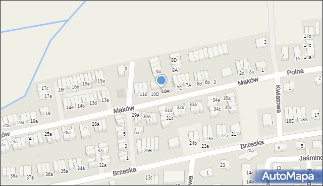 Skarbimierz-Osiedle, Maków, 10B, mapa Skarbimierz-Osiedle