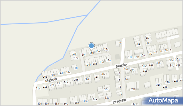 Skarbimierz-Osiedle, Maków, 16b, mapa Skarbimierz-Osiedle