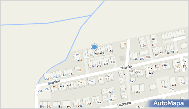 Skarbimierz-Osiedle, Maków, 16c, mapa Skarbimierz-Osiedle