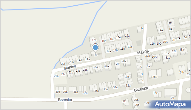 Skarbimierz-Osiedle, Maków, 18, mapa Skarbimierz-Osiedle