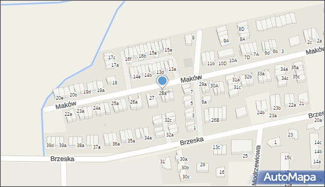 Skarbimierz-Osiedle, Maków, 28a, mapa Skarbimierz-Osiedle