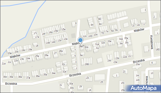 Skarbimierz-Osiedle, Maków, 29a, mapa Skarbimierz-Osiedle