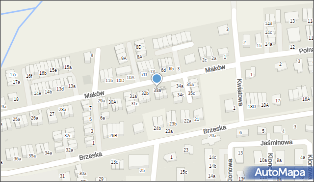 Skarbimierz-Osiedle, Maków, 33a, mapa Skarbimierz-Osiedle