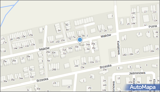 Skarbimierz-Osiedle, Maków, 33c, mapa Skarbimierz-Osiedle