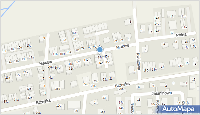 Skarbimierz-Osiedle, Maków, 34a, mapa Skarbimierz-Osiedle