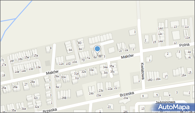 Skarbimierz-Osiedle, Maków, 6c, mapa Skarbimierz-Osiedle