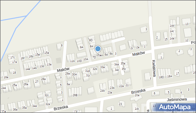 Skarbimierz-Osiedle, Maków, 7B, mapa Skarbimierz-Osiedle