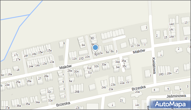Skarbimierz-Osiedle, Maków, 7D, mapa Skarbimierz-Osiedle