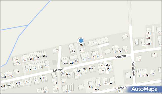 Skarbimierz-Osiedle, Maków, 8C, mapa Skarbimierz-Osiedle
