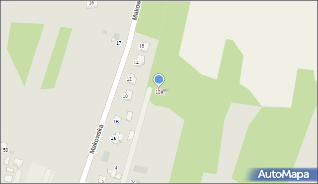 Skaryszew, Makowska, 12a, mapa Skaryszew