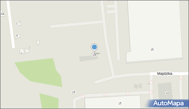 Skawina, Majdzika Mieczysława, ppor., 18, mapa Skawina