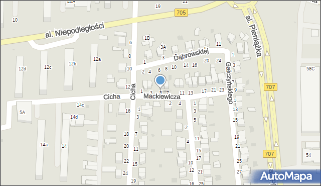 Skierniewice, Mackiewicza Józefa, 5, mapa Skierniewic